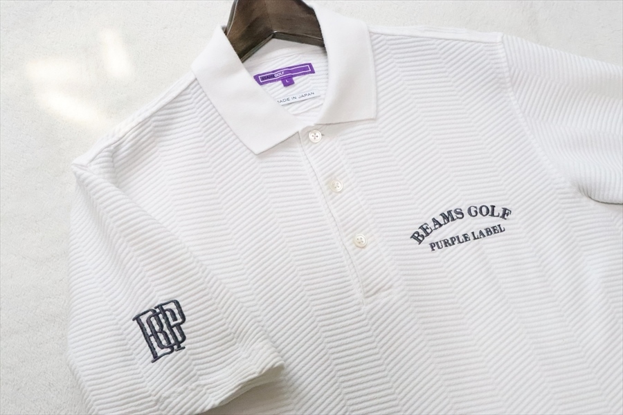 BEAMS GOLF ポロシャツ ホワイト L BEAMSGOLF ビームスゴルフ メンズ