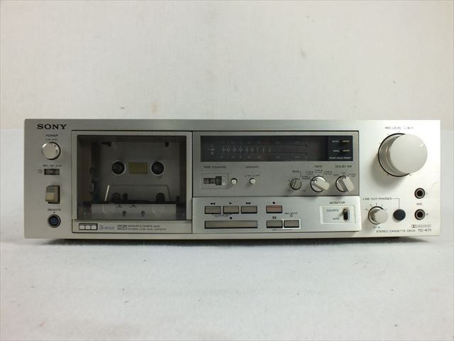 ☆SONY ソニー TC-K71 カセットデッキ 中古 現状品 230401N3090 ☆SONY