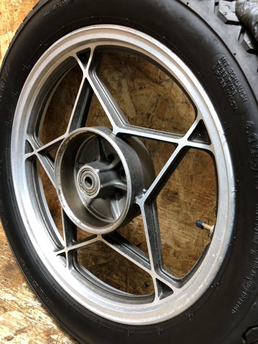 GS400 GSX400E Yahoo!オークション 19X1.85 星キャストホイール前後