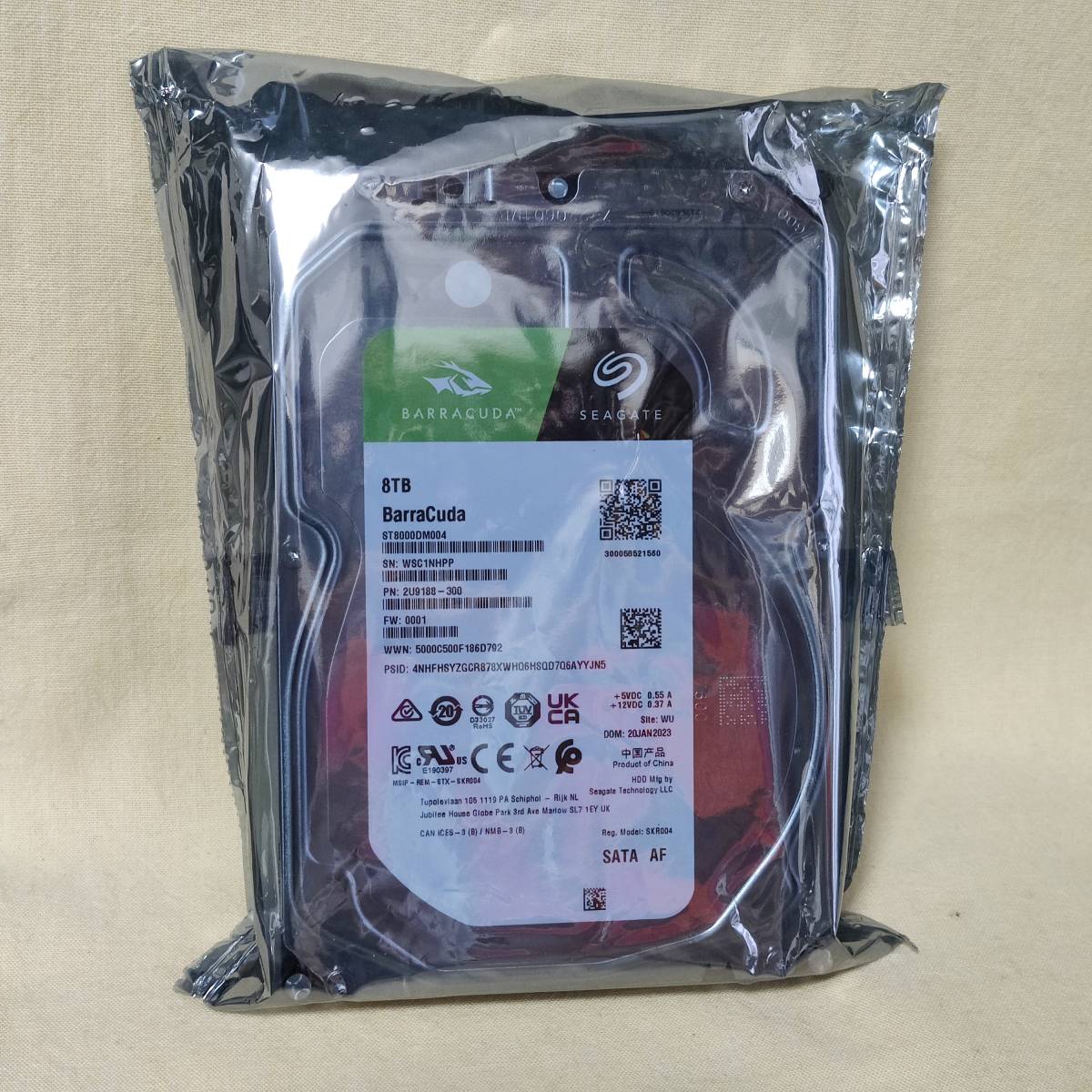 C1NHPP】SEAGATE BarraCuda ST8000DM004 HDD 8TB 修理交換品 【公式通販】