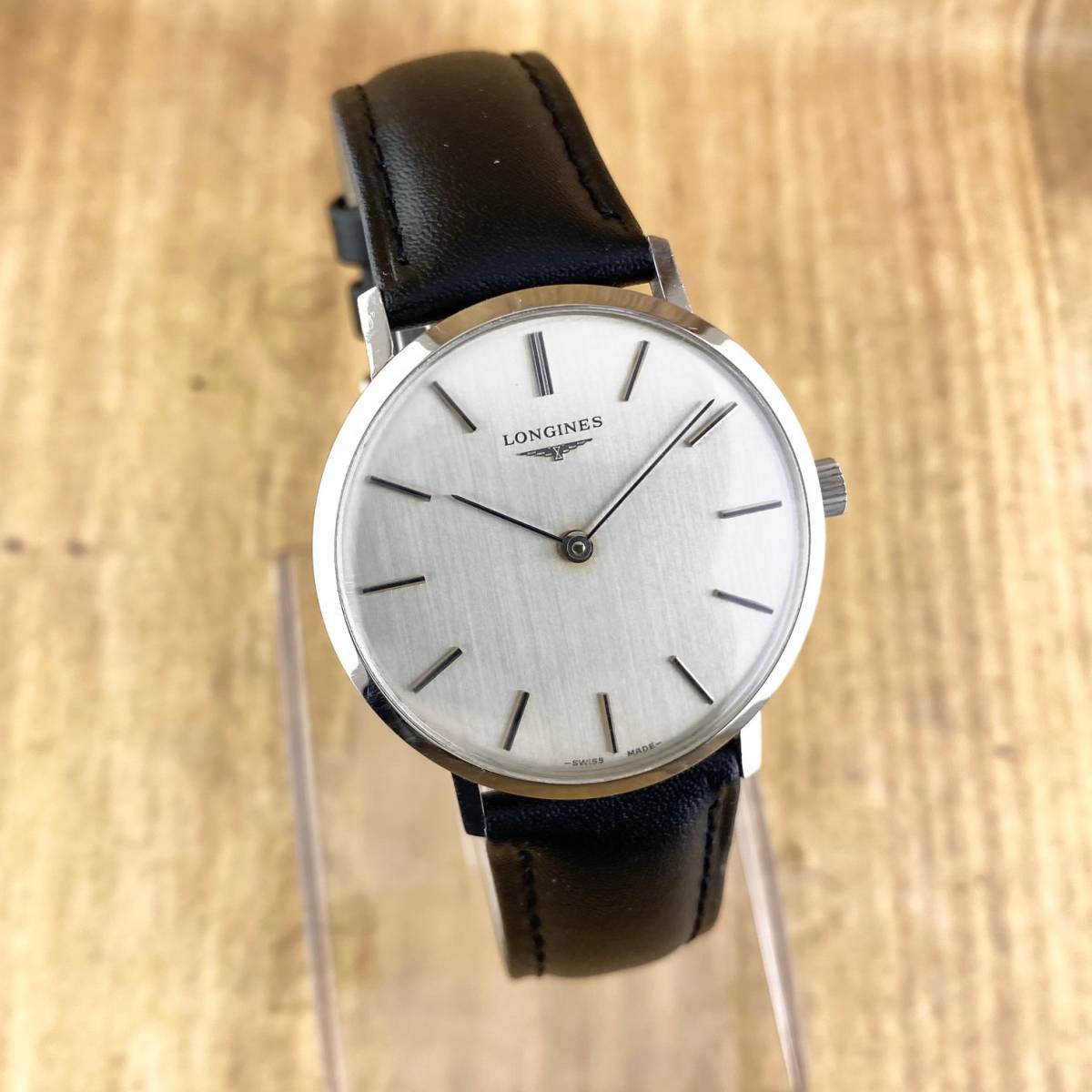 1円〜】LONGINES ロンジン メンズ 腕時計 手巻き シルバー文字盤