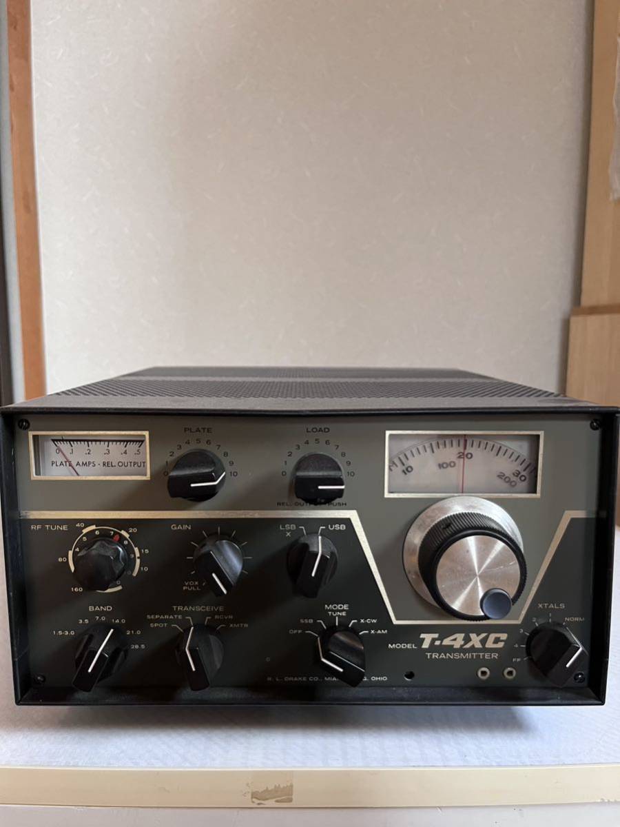E) DRAKE T-4XC 送信機 DRAKE T-4XC 送信機 ① ☆DRAKE T-4XC TRANSCEIVER ドレーク