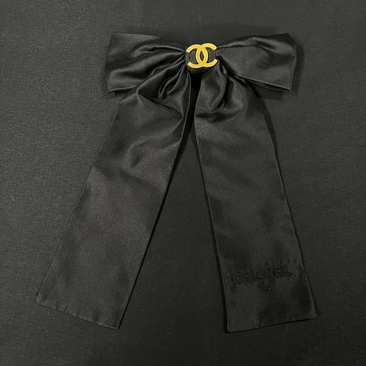 CDK232A CHANEL シャネル バレッタ ココマーク ブラック×ゴールド