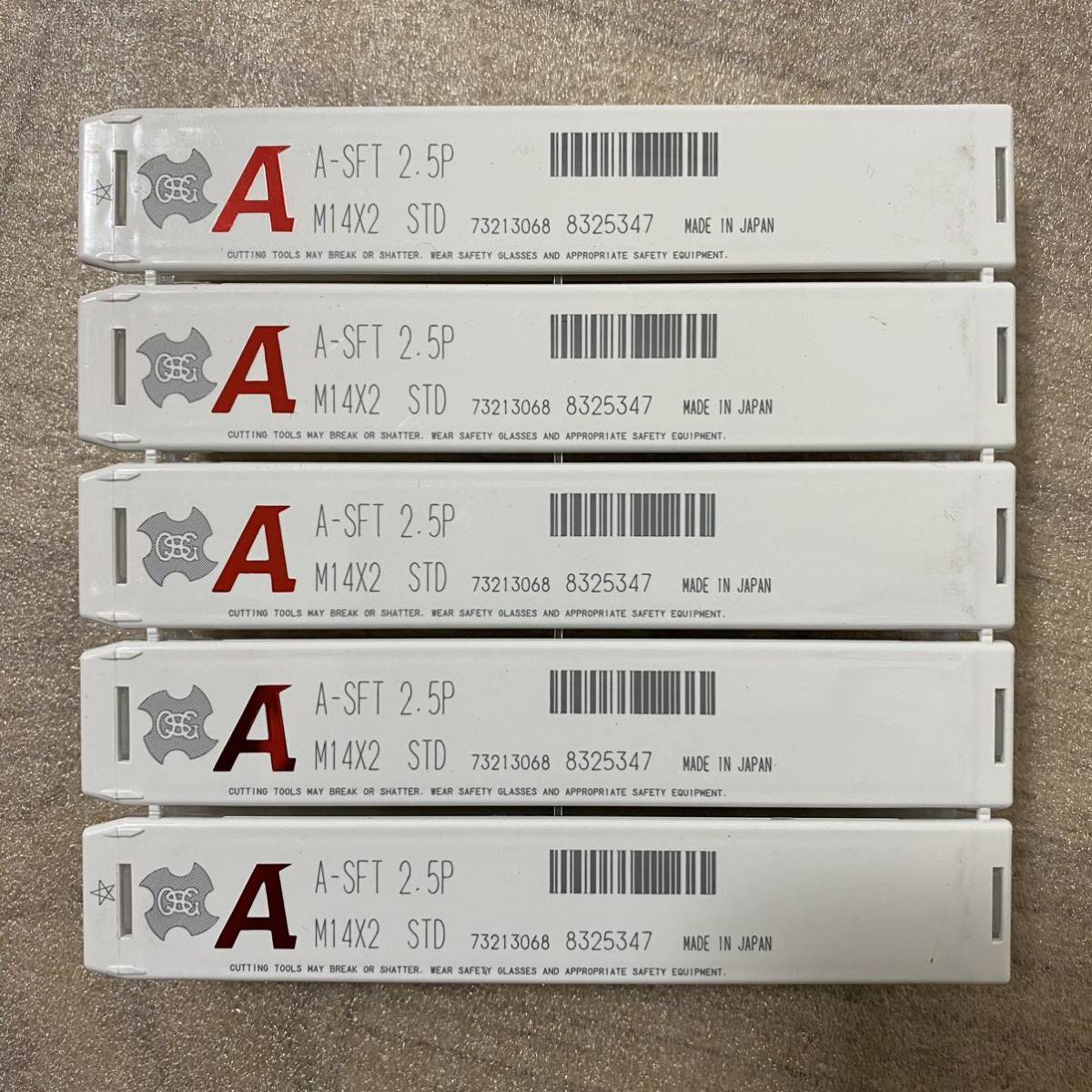 OSG Aタップ A-SFT M14×2.0 5本セット 新品 タップ