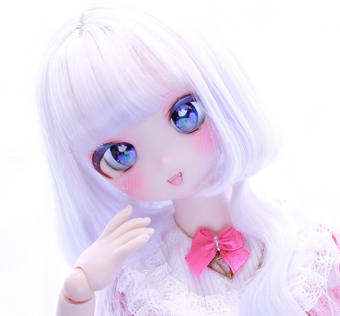 □DDH-27□カスタムヘッド&アイ□セミホワイト肌□ドルフィードリーム 