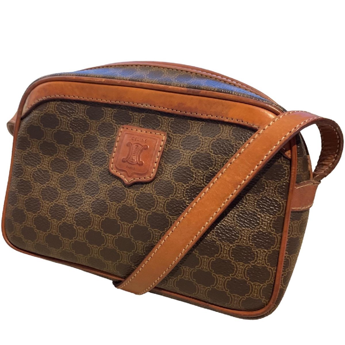 CELINE セリーヌ マカダム柄 ショルダーバッグ ショルダーポーチ M08