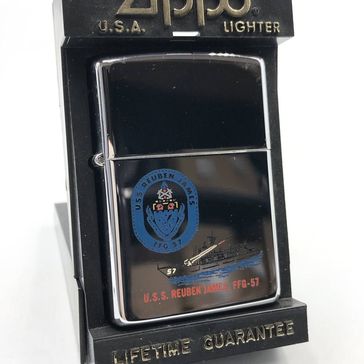 その他 ZIPPO5個額入り USS アメリカ海軍
