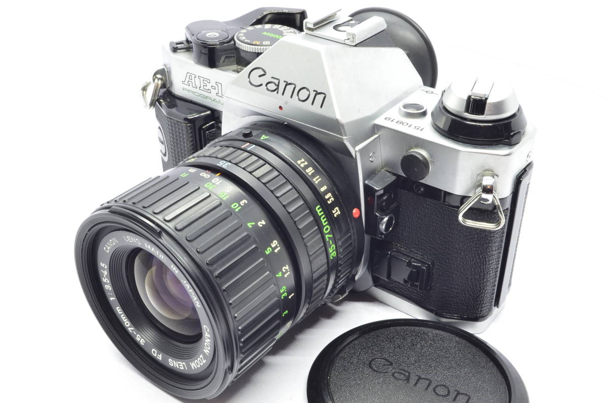 外観並級以下】Canon AE-1 PROGRAM シルハー / FD 35-70mm F3.5-4.5 #s1254