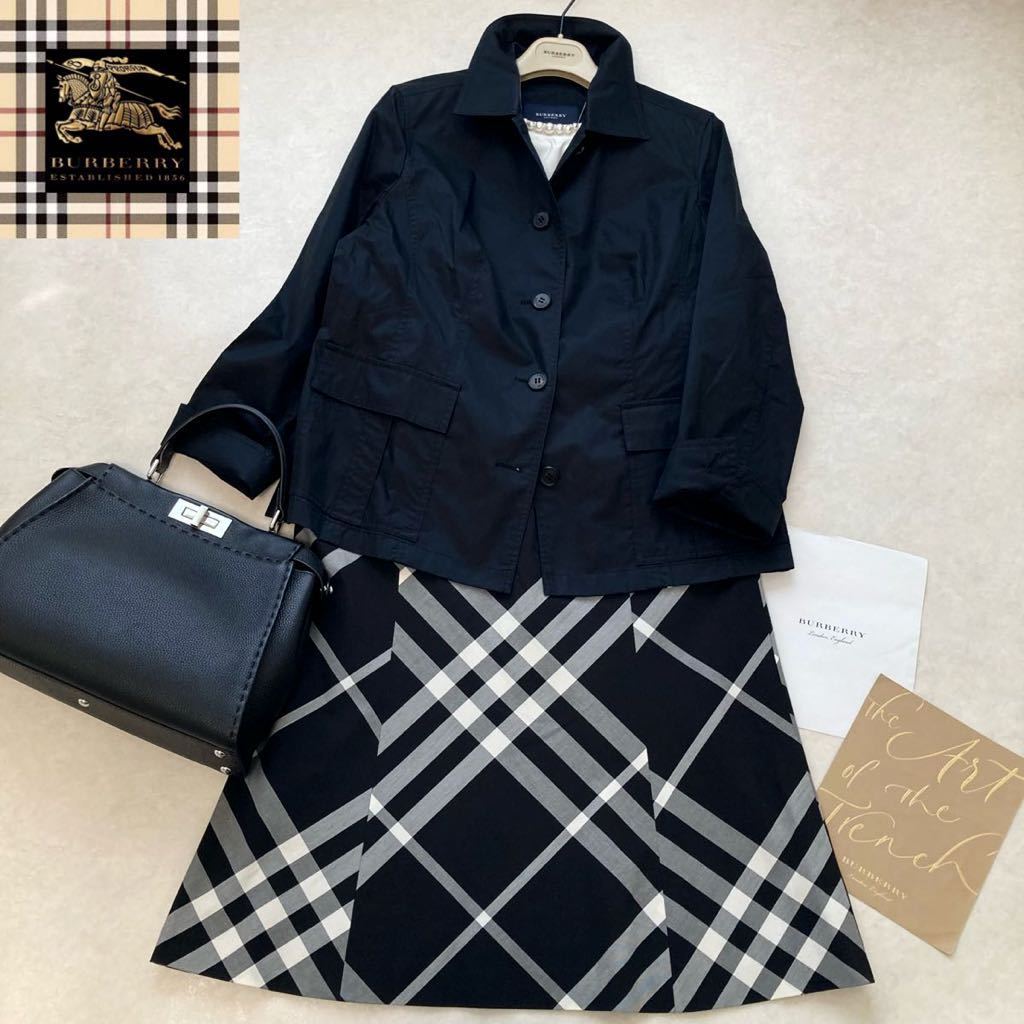 大きいサイズ◇美品◇バーバリー BURBERRY 46/15号/XL-3L イタリア製  