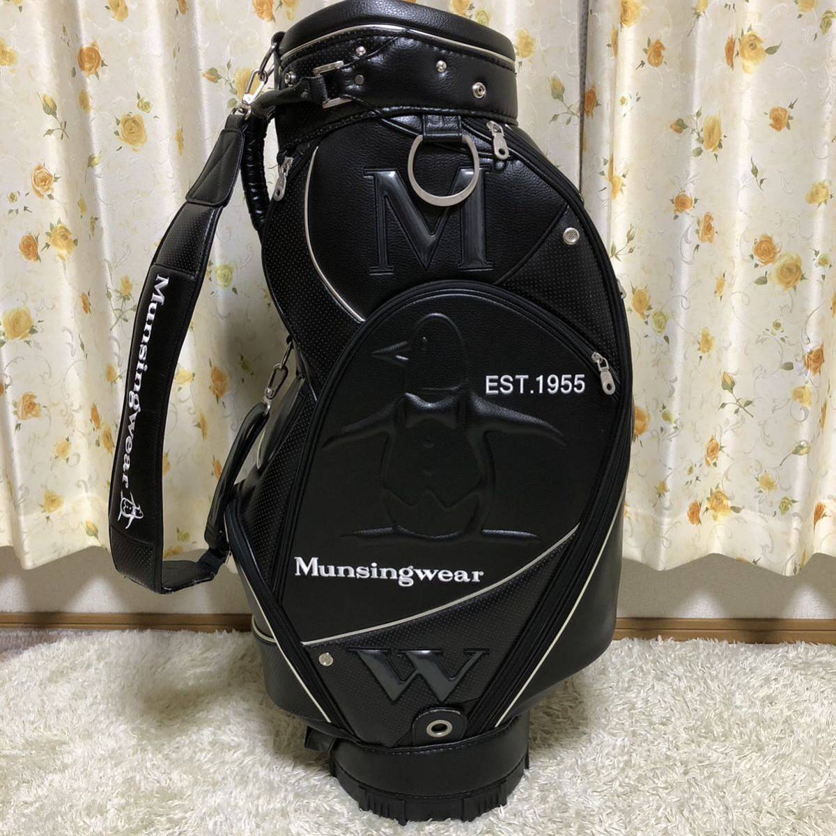 Munsingwear ゴルフバッグ ブラック EST1955 【公式通販】