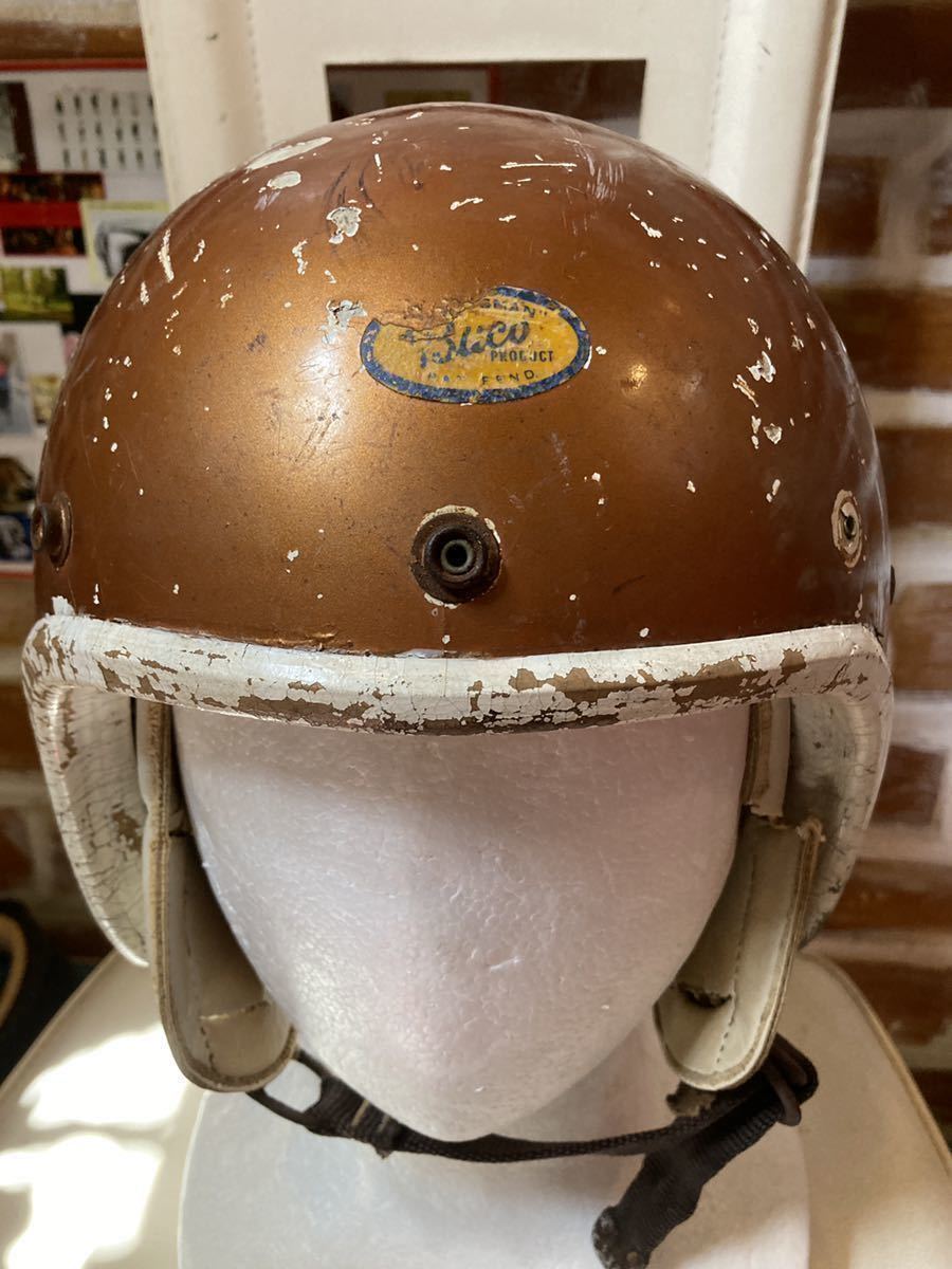 60s BUCO 初期スポーツマン ブコ ビンテージ レーシング ヘルメット 