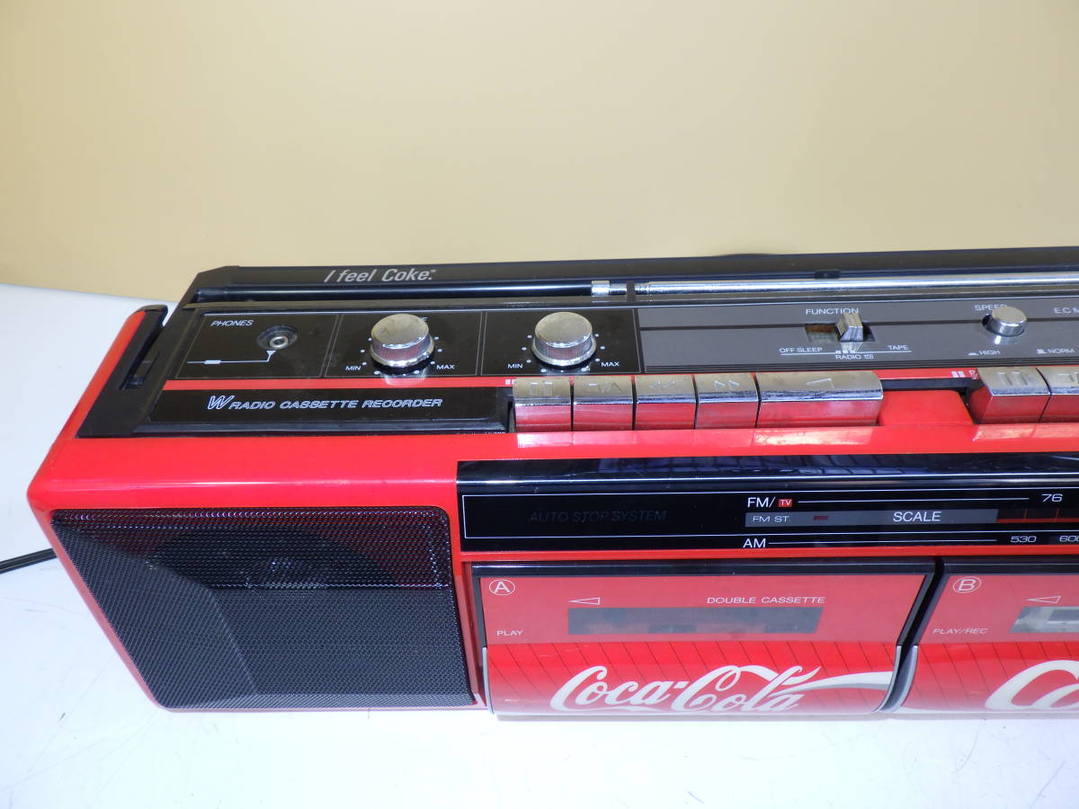 Coca Cola コカコーラ ダブルラジカセ Wラジカセ TRC-938 アンティーク