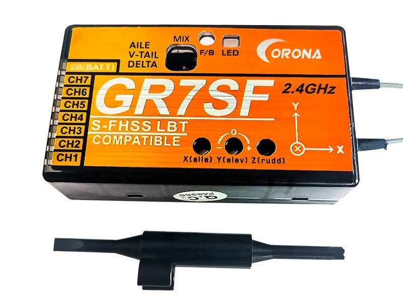 Corona S-FHSS 2.4GHz GR7SF 7ch 3軸ジャイロ フタバ S-FHSS互換 受信