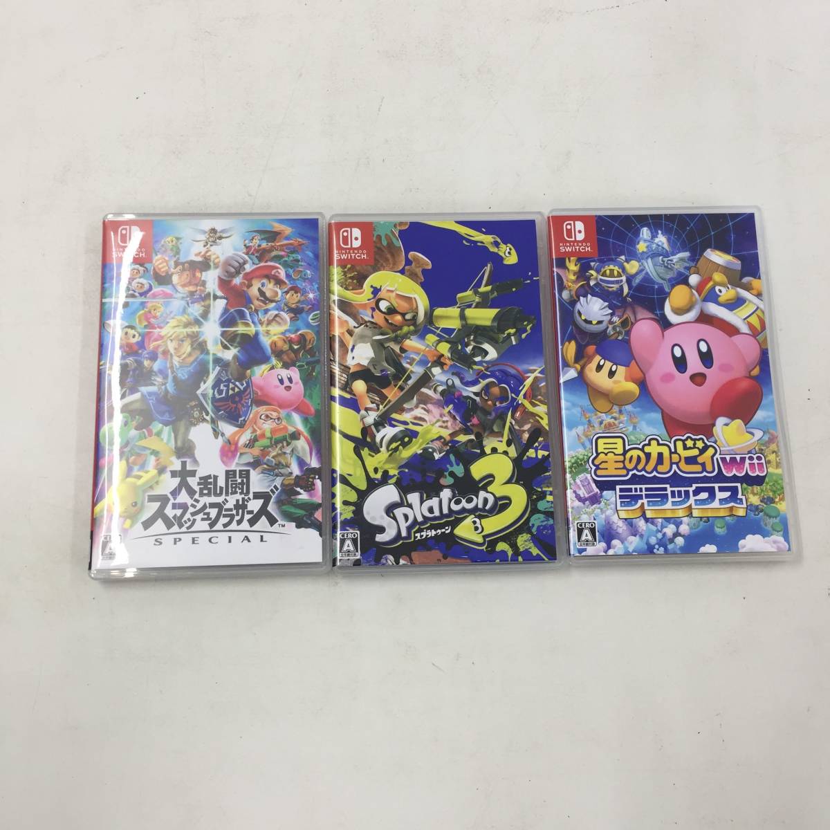 1円～】Nintendo Switchソフト3本セット スプラトゥーン3 星のカービィ