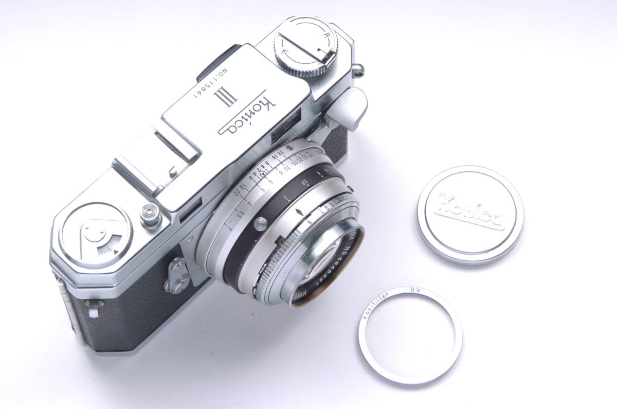 KONICA Ⅲ HEXANON 48mm f2 美品 レンジファインダー コニカ Konica III Konishiroku Hexanon 48mm F2 レンジファインダー