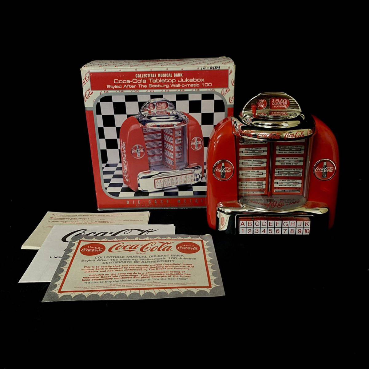 3F【激レア】コカ・コーラ コレクタブル ミュージカルバンク ジュークボックス 激レア ビンテージ コカ・コーラ ジュークボックス型 ミュージカル