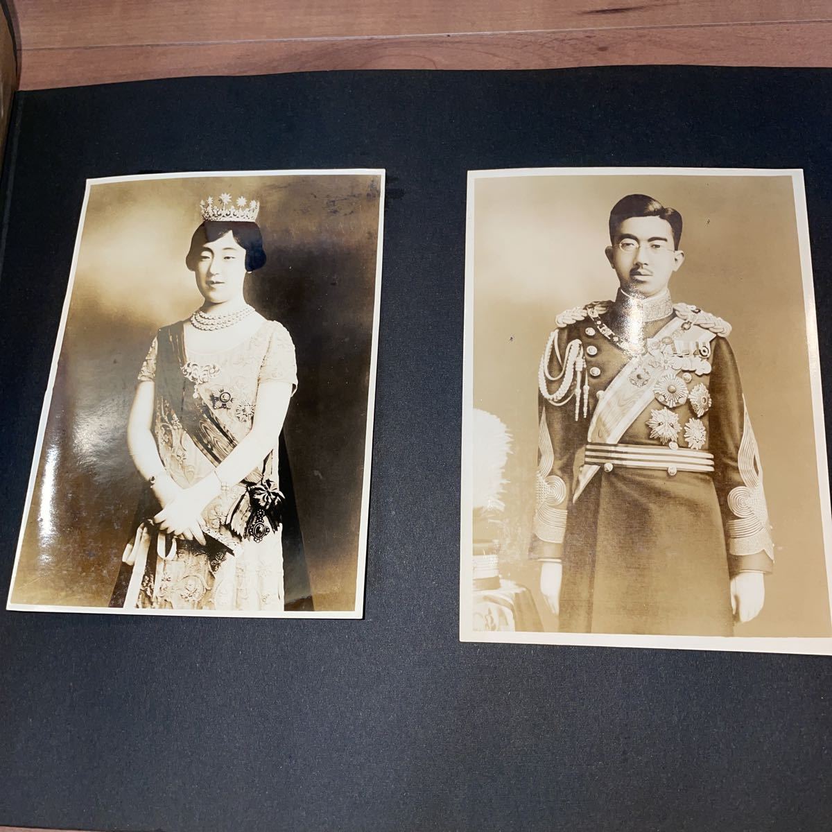 昭和天皇 香淳皇后 皇室 写真 古写真 当時物 アルバム 三分半利国庫