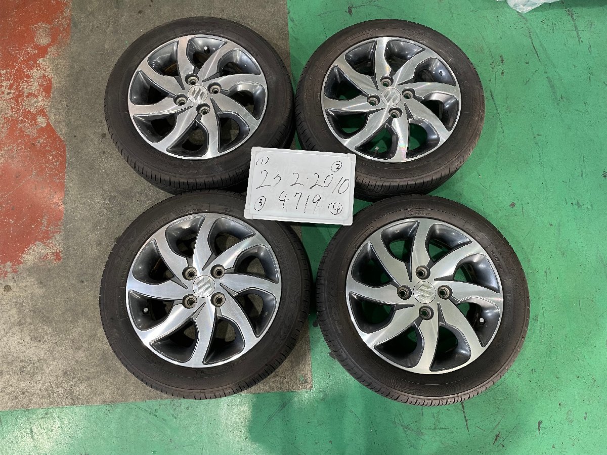 ★TOYO 夏 2020年製!! MK21S スズキ パレット SW　純正 14インチ アルミ ホイール　4本　14×4.5J ＋50 PCD100 4穴 ハブ径54　165/55R14★