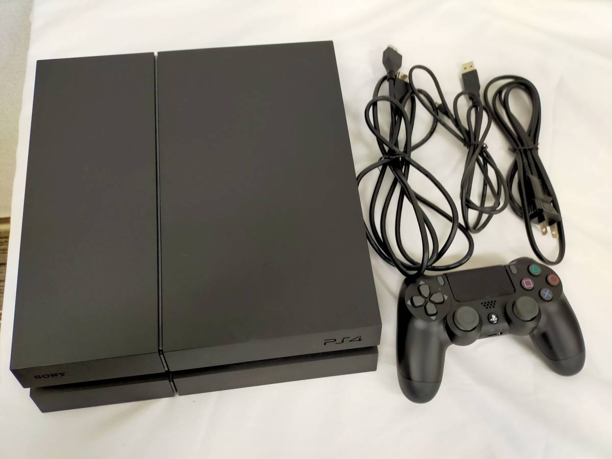 1円～☆SONY/ソニー PS4/本体/500GB/ブラック/PlayStation4/CUH-1200A/コントローラー