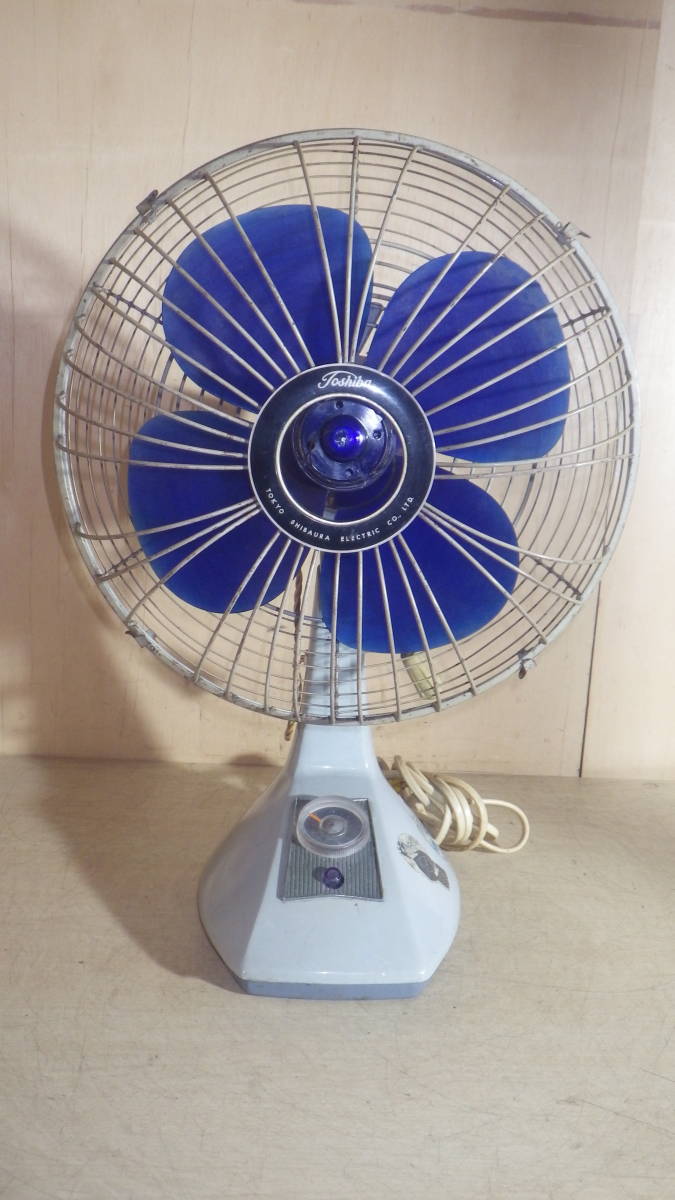 昭和レトロ 通電 1，2，3 強さ確認 首振り確認済 扇風機 東芝 ハンディ