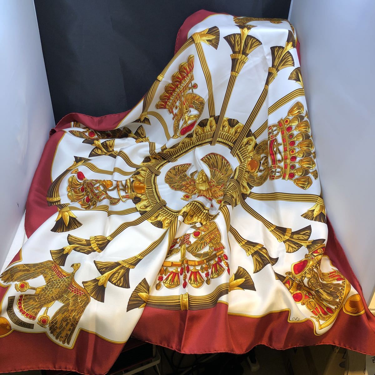 HERMES エルメス シルク 大判スカーフ スカーフ カレ90 フランス製