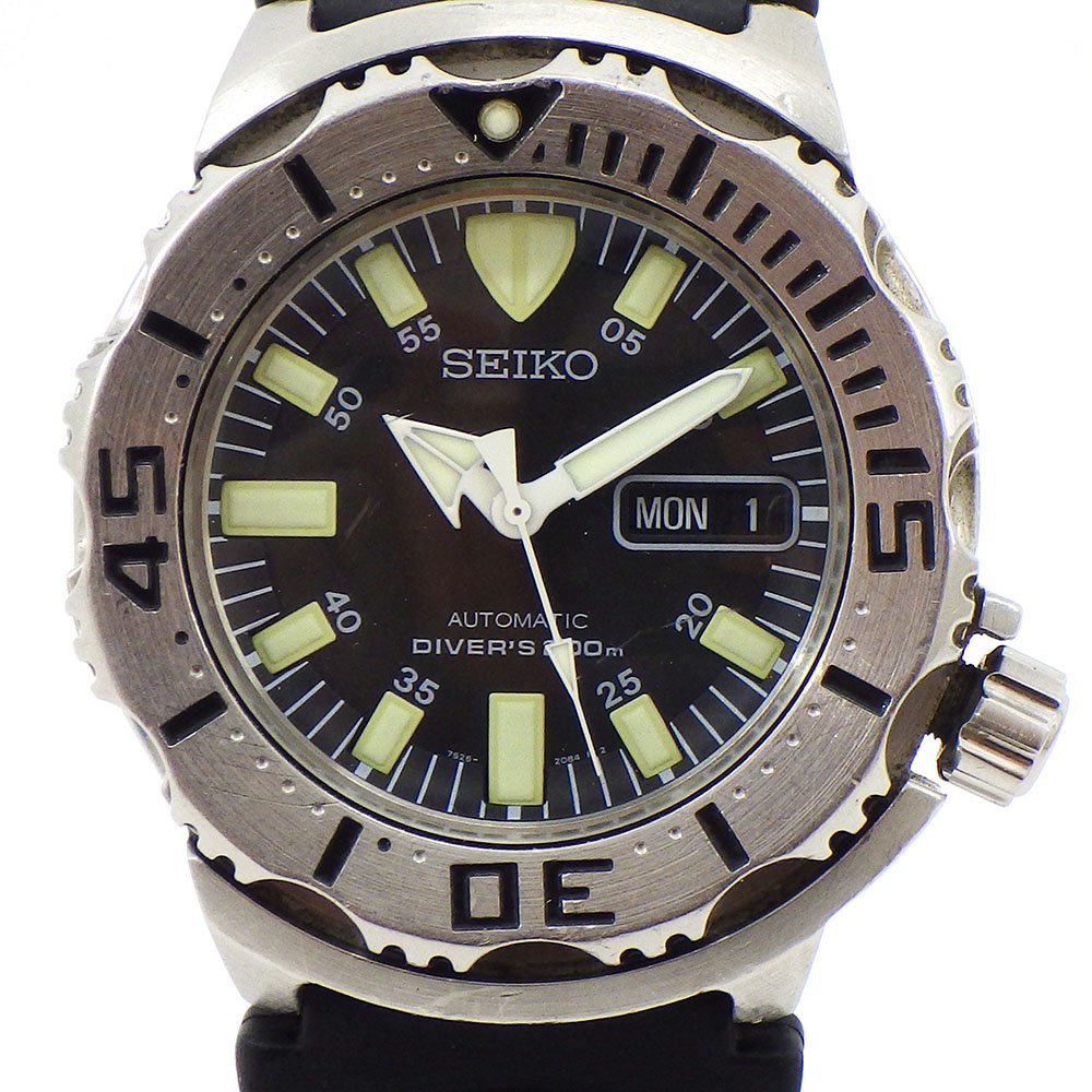SEIKO セイコー ブラックモンスター 7S26-0350 自動巻きダイバーズ 