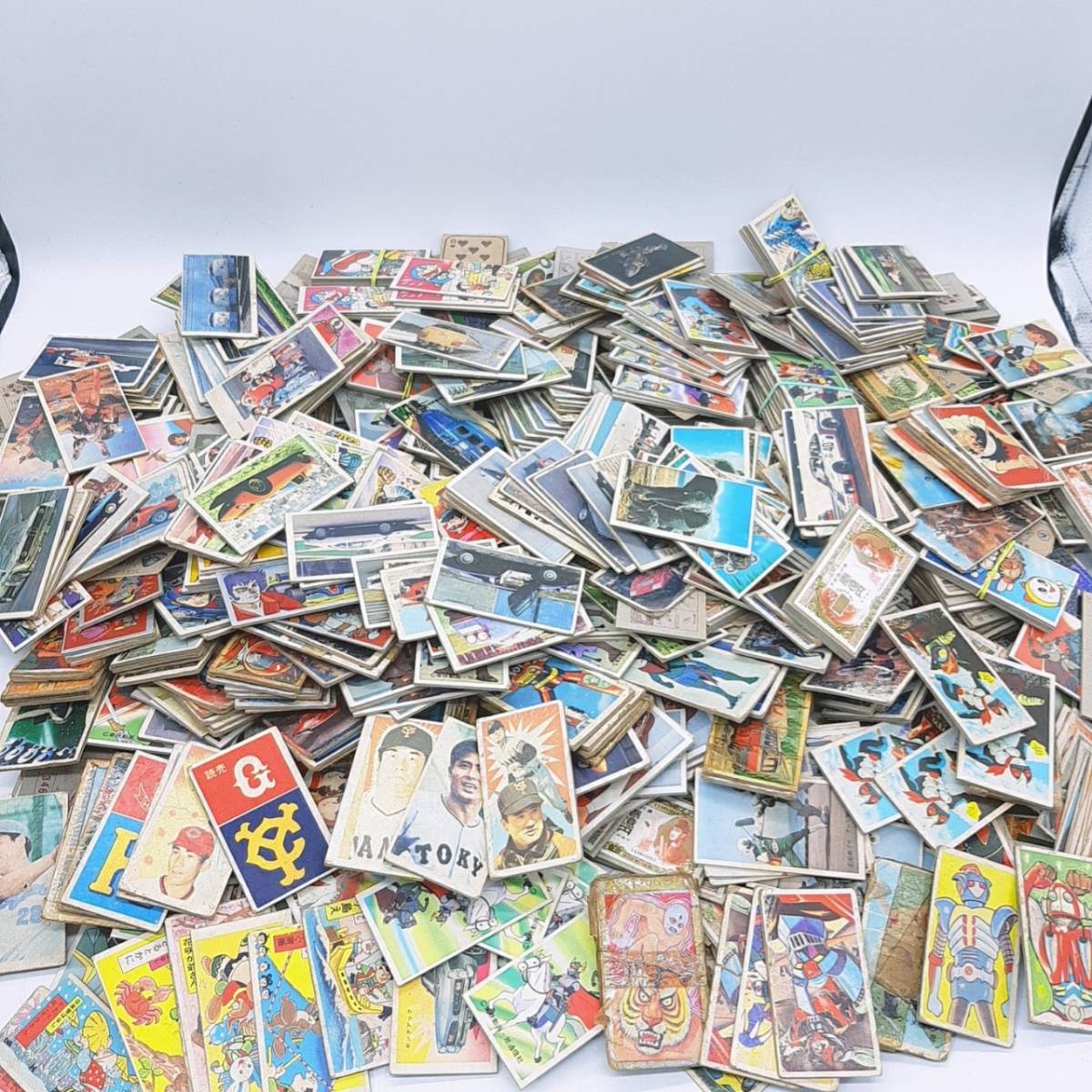 e206★【1円スタート】 昭和 レトロ 当時物 めんこ 面子 メンコ アニメ 野球 長嶋 王 等 約3kg まとめ 大量