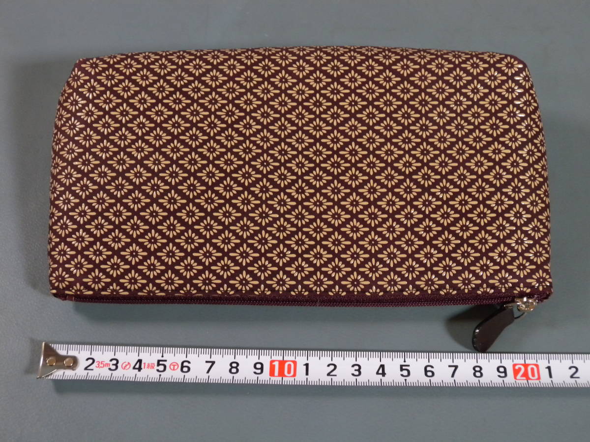 未使用 ①印伝 ポーチ3点セット 小物入 甲州伝統工芸品 漆 鹿革 印傳屋 