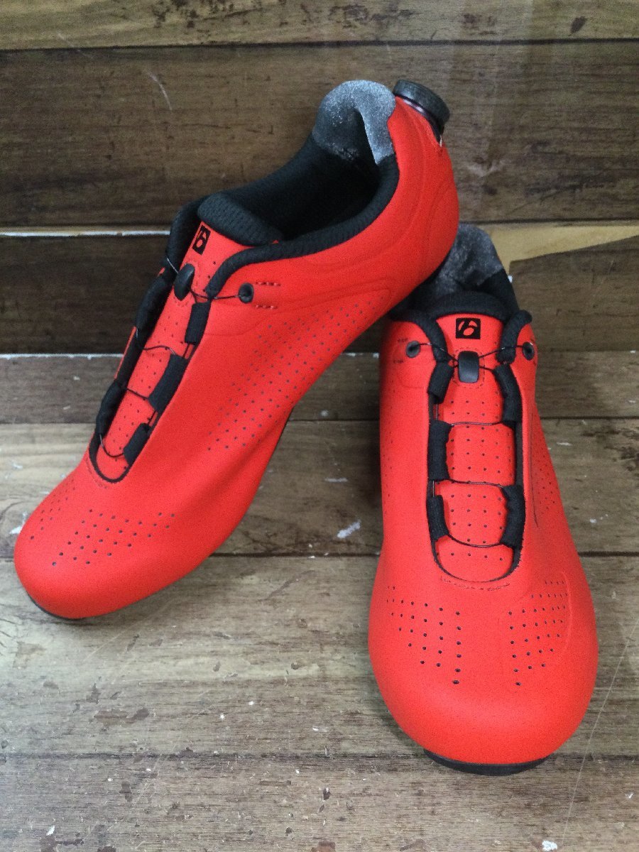 GQ886 ボントレガー BONTRAGER BALLISTA ROAD SHOES ビンディングシューズ 赤 EU40 レディース SPD-SL