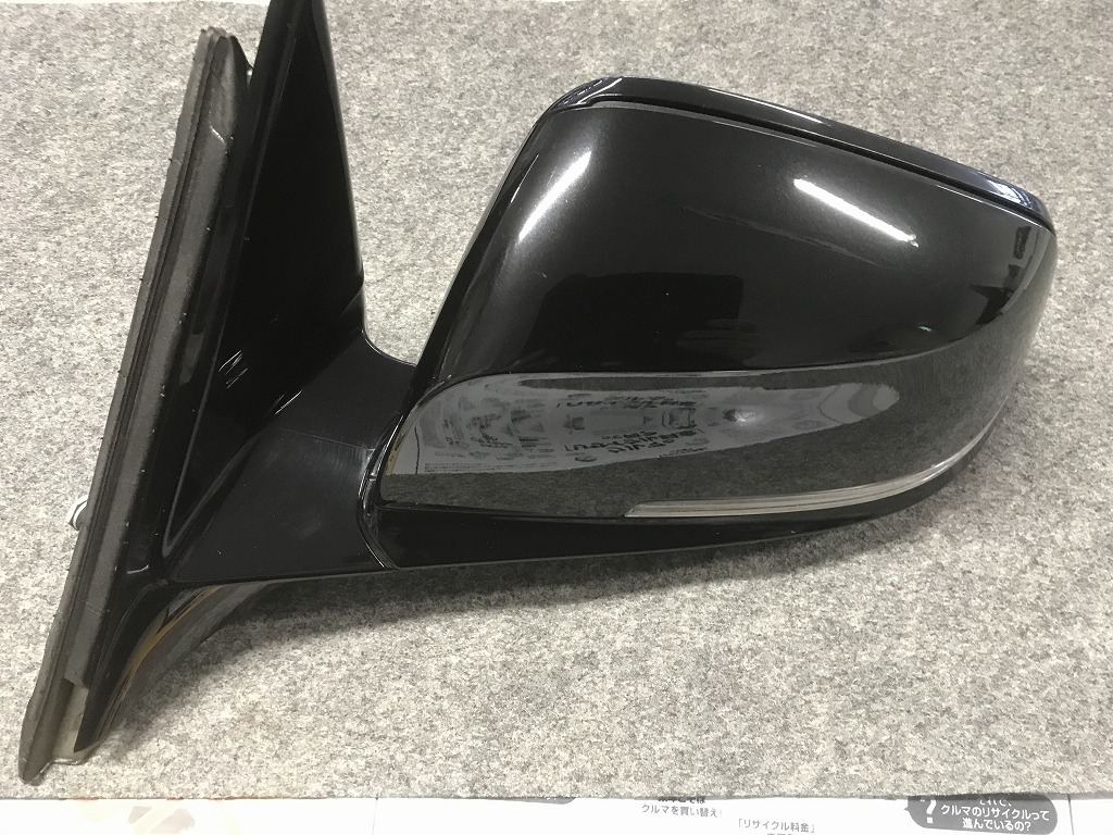 BMW3シリーズ ドアミラー助手席側 ブラック YS17 a-2808 YM BMW