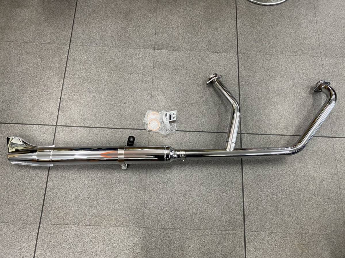 イントルーダークラシック400 ケンテック製 2in1フィッシュテールマフラー中古品VK54A用 キャブ車用 