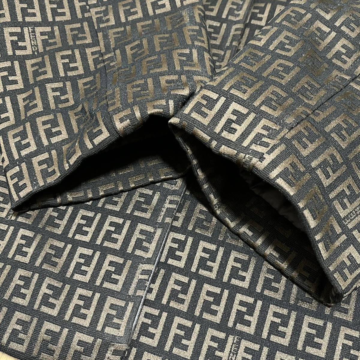 1円 FENDI ジャケット ステンカラー フェンディ ズッカ ズッカ柄 