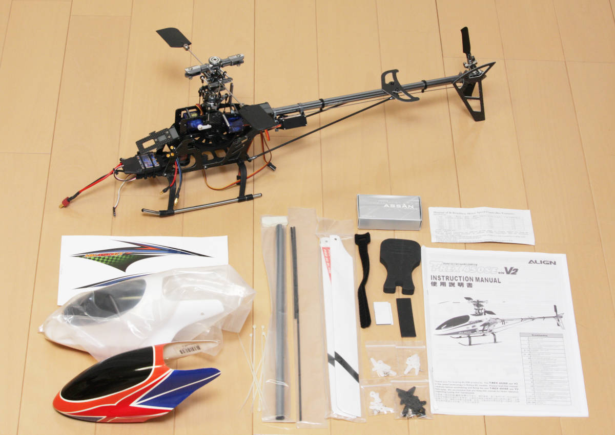 美品】T-REX450 互換機 HK450GT 電動ヘリ 組立途中品(組立キット（電動 