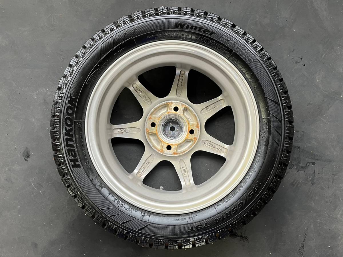 旭川発☆最落なし!【ムーヴ等】スパイクタイヤ Hankook Winter Pike