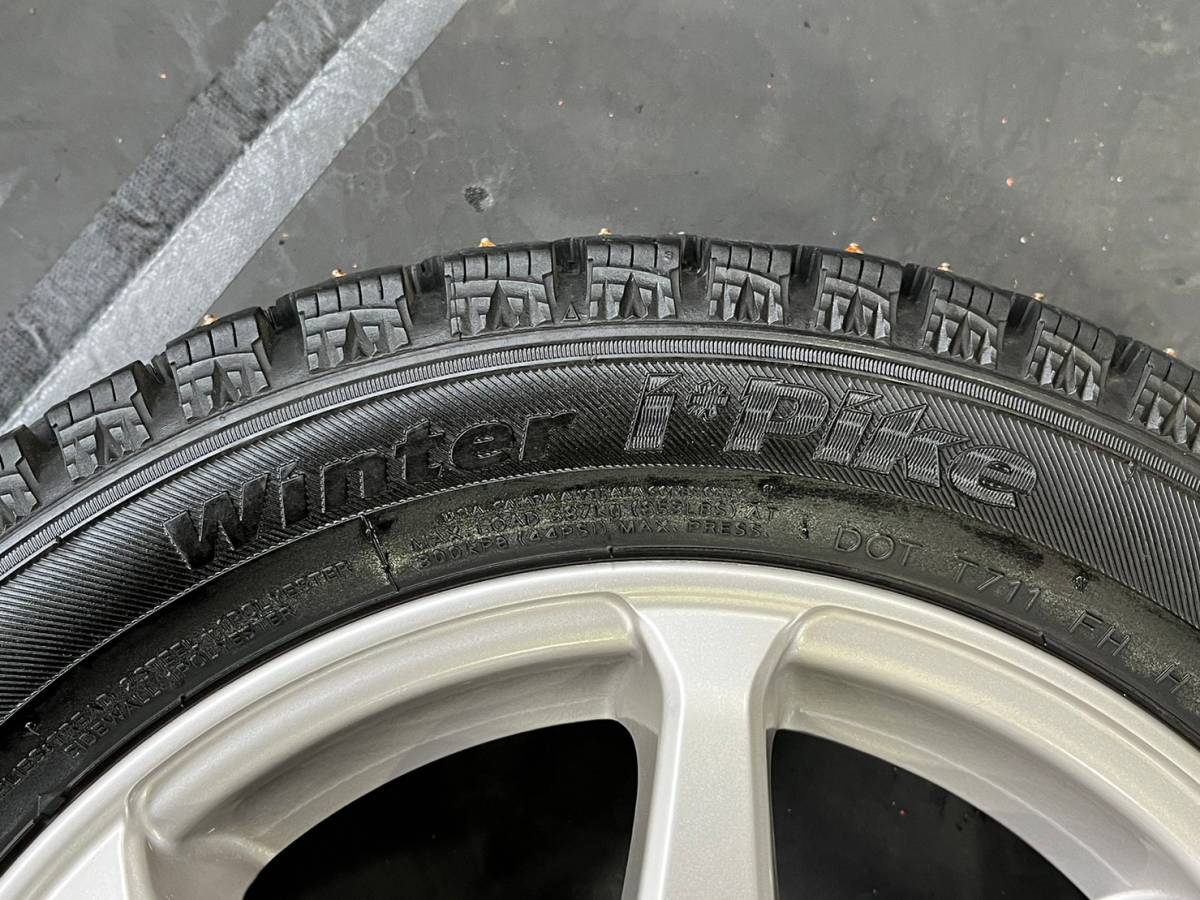 スズキ 純正ホイール 15インチ 4.5J 新車外し 旭川発☆最落なし!【ムーヴ等】スパイクタイヤ Hankook Winter Pike
