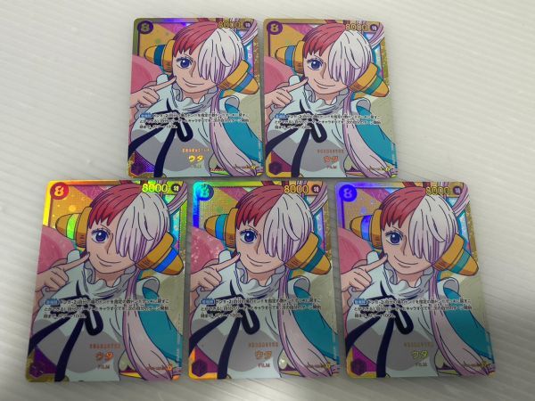 HM138-230418-84【中古】ONE PIECEカードゲーム 頂上決戦 FILM RED 5枚 SEC ウタ OP02-120 ワンピースカード