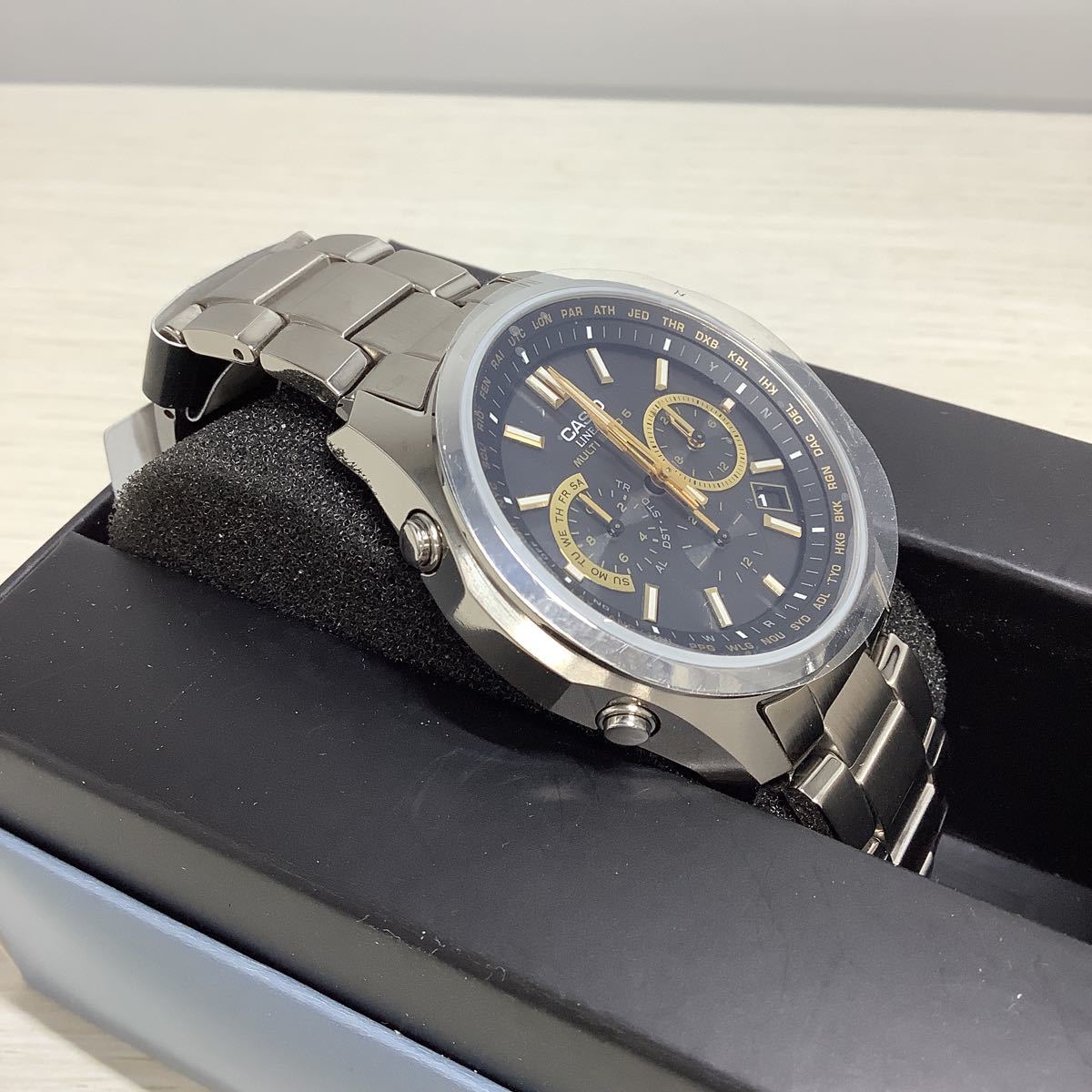 KO4-101《未使用品 CASIO カシオ 腕時計 LINEAGE リニエージ 電波 