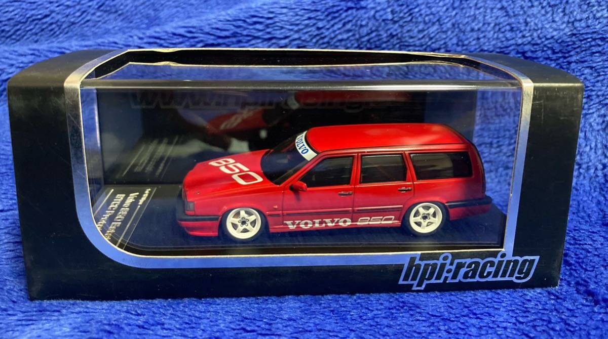 難有り★即★hpi 1/43 ボルボ 850 エステート BTCC プロトタイプ 赤/中古未展示品 検索:IG イグニッションモデル ステーションワゴン PMA