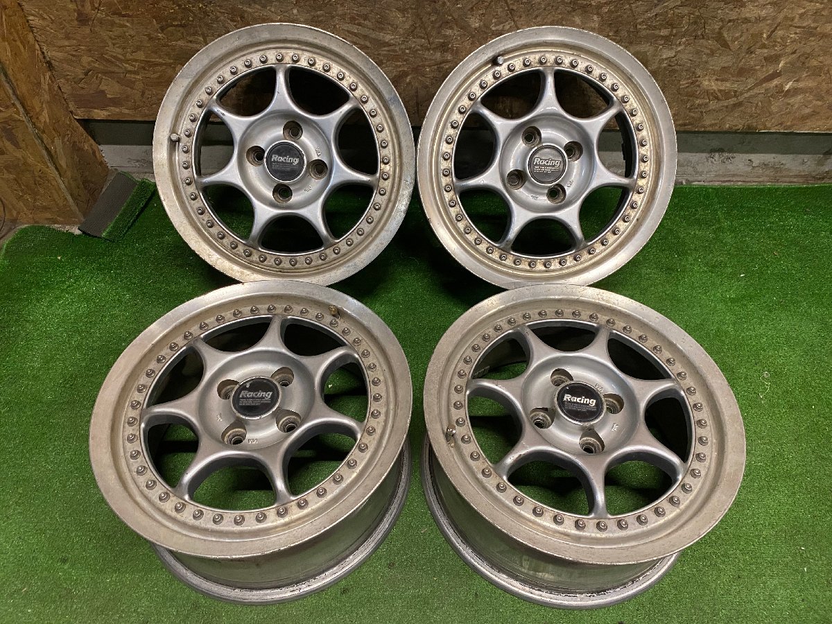 15インチ ENKEI エンケイ RACING 中古 PCD100 4穴 Racing WHEELS 6.5J 