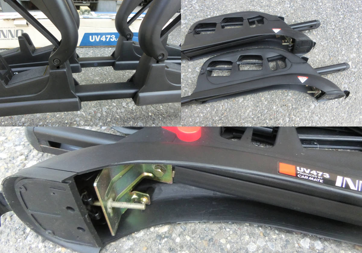 新品同様】スーリー スクエアバー スチール ブラック 7122 Thule 