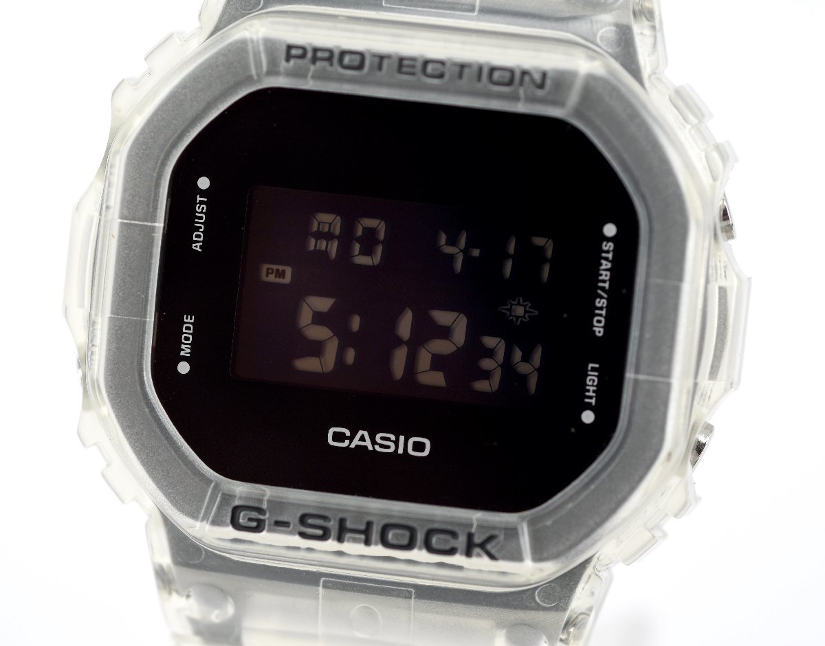極美品] 稼働品【CASIO】カシオ G-SHOCK DW-5600SKE-7JF スケルトン 