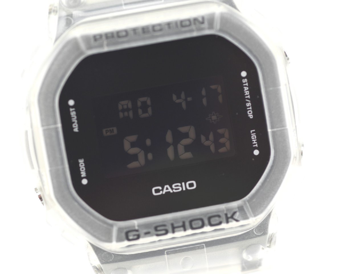 極美品] 稼働品【CASIO】カシオ G-SHOCK DW-5600SKE-7JF スケルトン