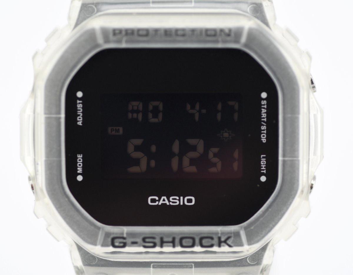 極美品] 稼働品【CASIO】カシオ G-SHOCK DW-5600SKE-7JF スケルトン 