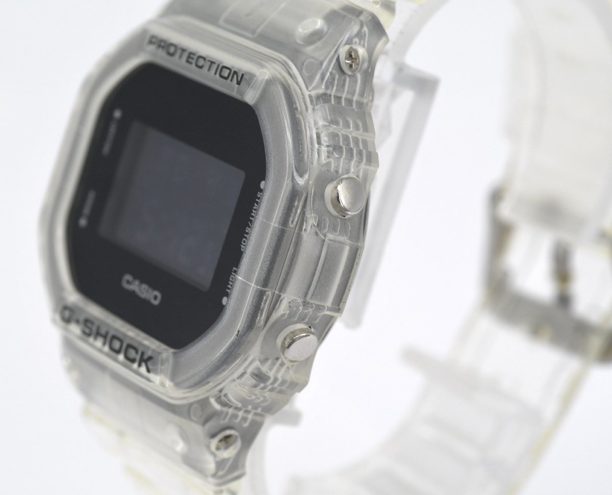 極美品] 稼働品【CASIO】カシオ G-SHOCK DW-5600SKE-7JF スケルトン 