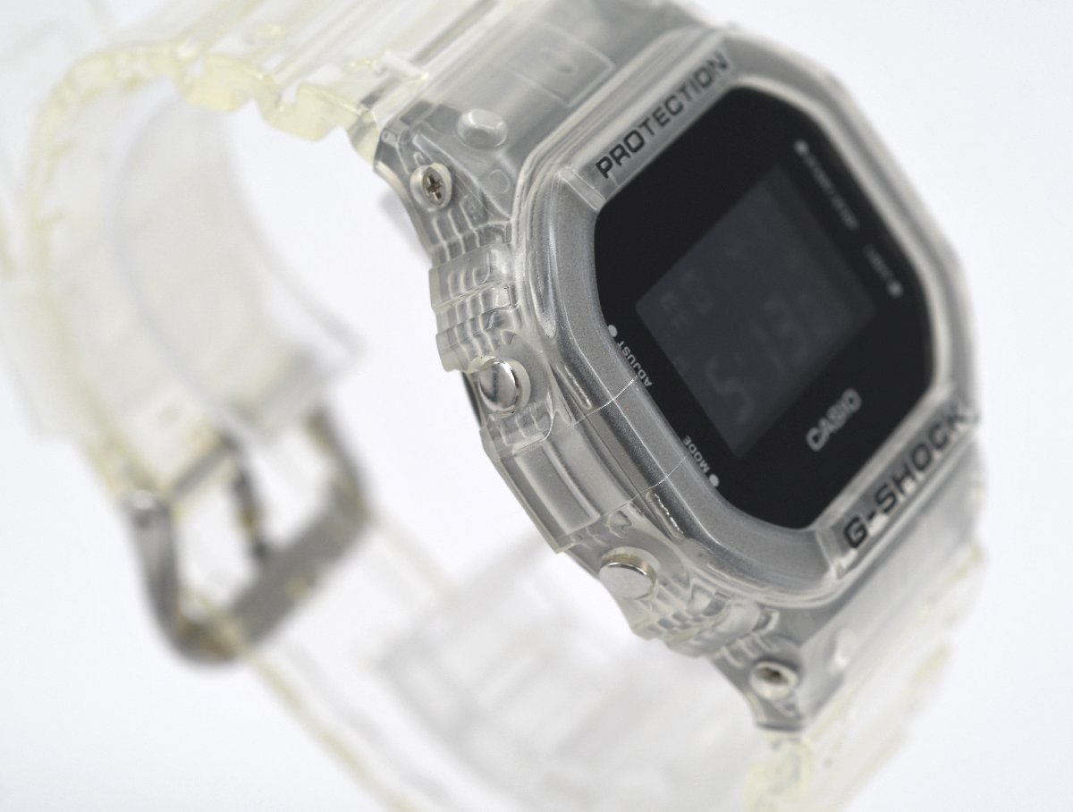 極美品] 稼働品【CASIO】カシオ G-SHOCK DW-5600SKE-7JF スケルトン 