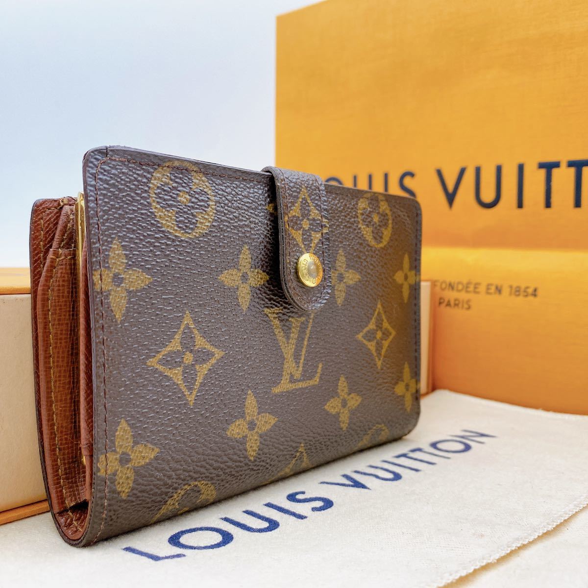 【美品】ルイヴィトン ダミエ ケース ポルトモネプラ エベヌ N61930 1円スタート】ルイヴィトン LOUIS VUITTON ダミエ ポルトモネ プラ