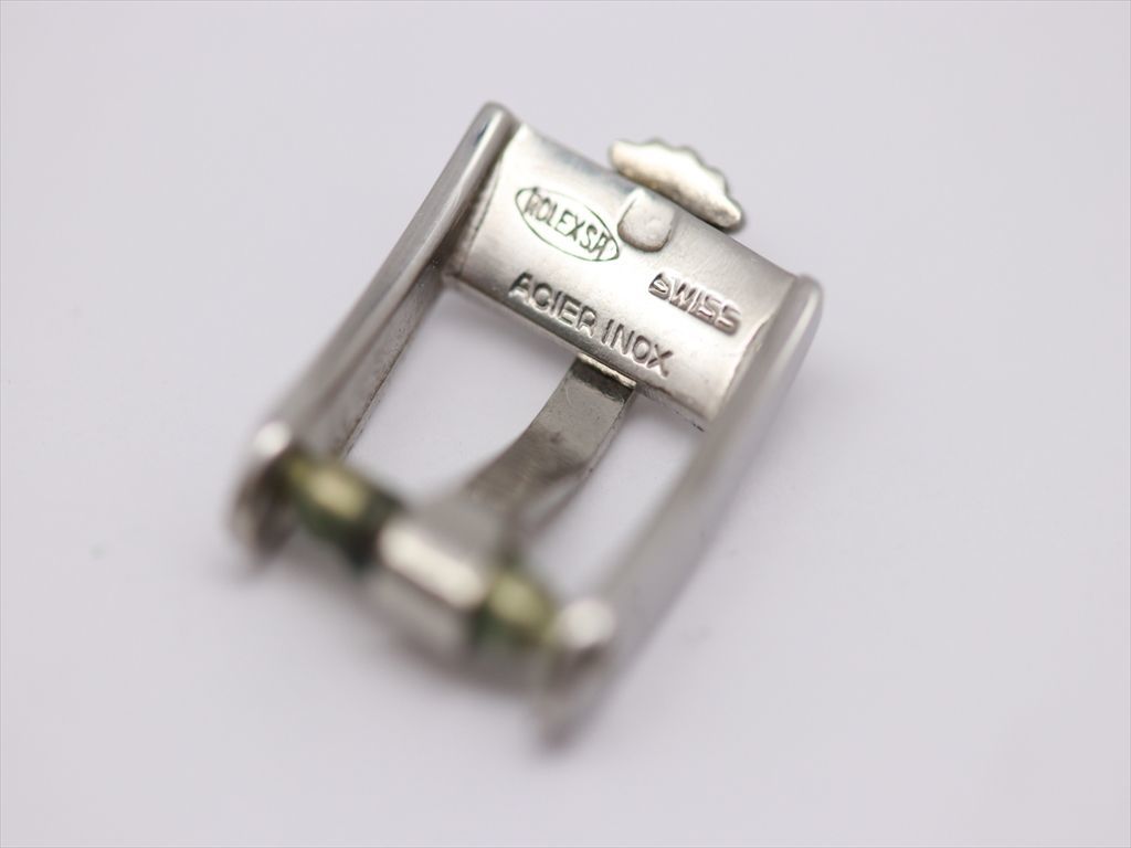 1円 良品 ロレックス 純正尾錠 バックル 8mm用 シルバーカラー レディース腕時計用 2000000 MTM