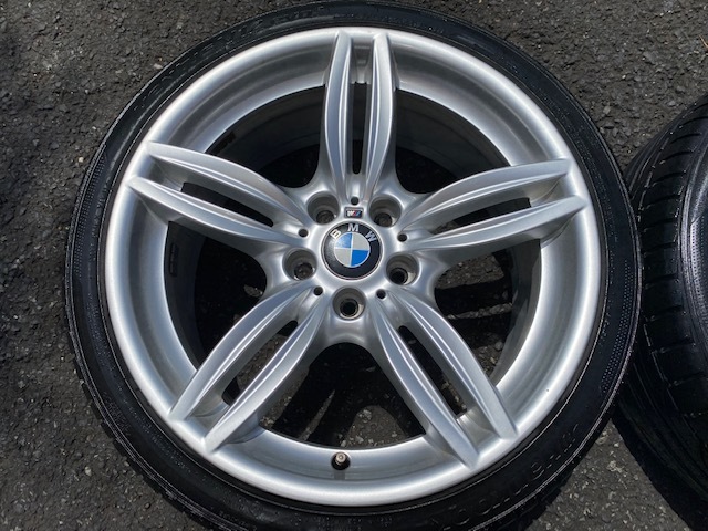 美品 流用サイズ BMW純正ダブルスポーク351M 8.5/9J-19インチ PCD120 