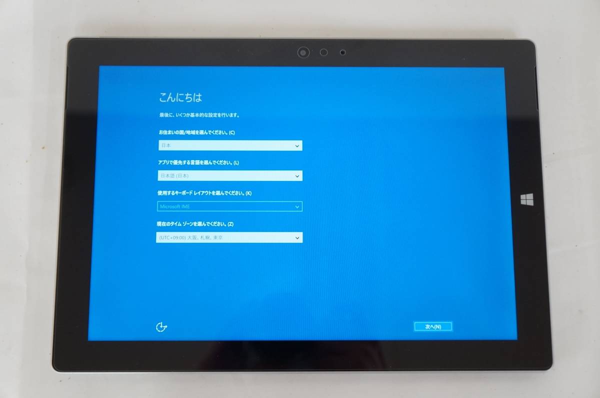 初期化済 microsoft マイクロソフト Surface3 Windows タブレット