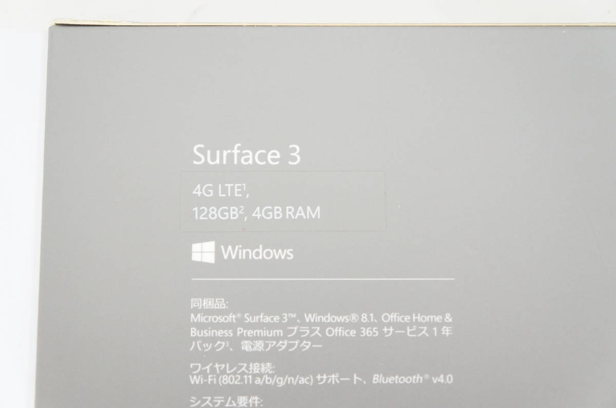 初期化済 microsoft マイクロソフト Surface3 Windows タブレット